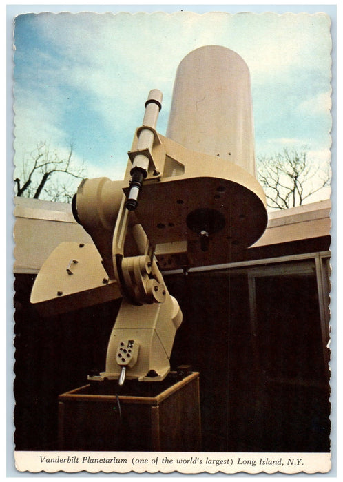 c1960 Vanderbilt Planetarium Museum Telescope Long Island New York NY Postcard