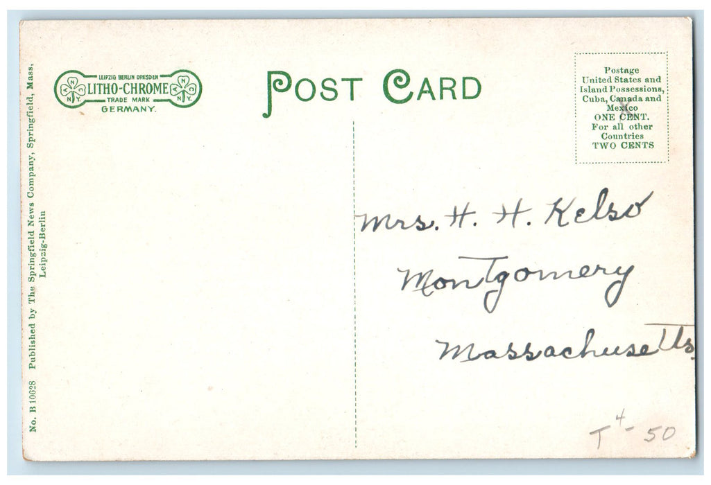 c1910s Scene At Hampden Ponds Westfield Massachusetts MA Unposted Boats Postcard