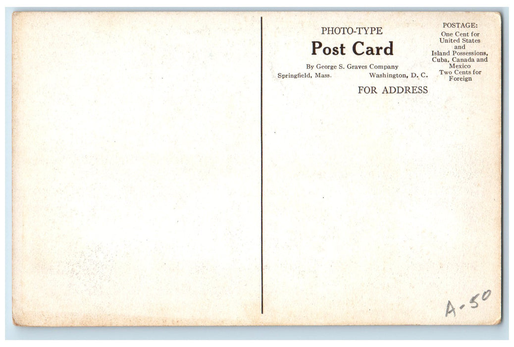 c1910's A Toast To Springfield Massachusetts MA Unposted Photo-Type Postcard