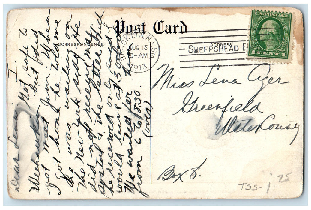 1913 Morson's Fishing Boats Dock Composite Views Sheepshead Bay NY Postcard