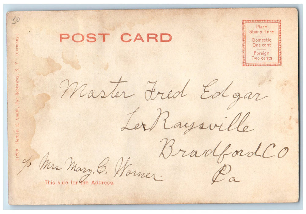 c1905's Church Of St. Mary Star Of The Sea Far Rockaway Long Island  LI Postcard