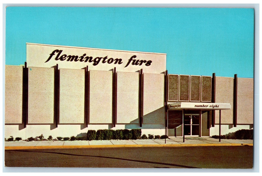 c1960's Flemington Fur Company Scene Flemington New Jersey NJ Unposted Postcard