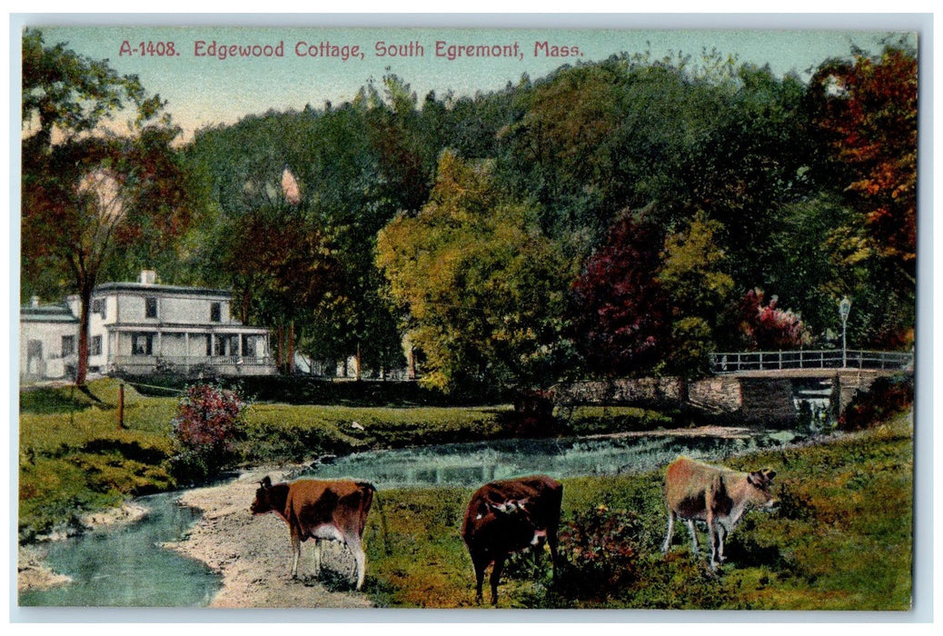 c1910's Edgewood Cottage Scene South Egremont Massachusetts MA Unposted Postcard