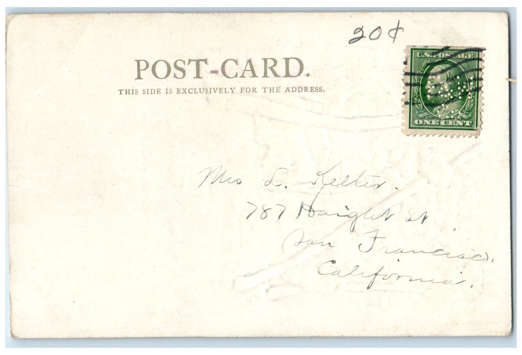 1906 Pike's Peak From Briarhurst El Paso County Colorado CO Posted Postcard
