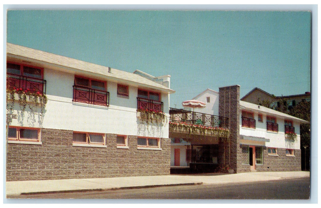 c1950 Ocean Grove Motor Inn View Restaurant Ocean Grove New Jersey NJ Postcard
