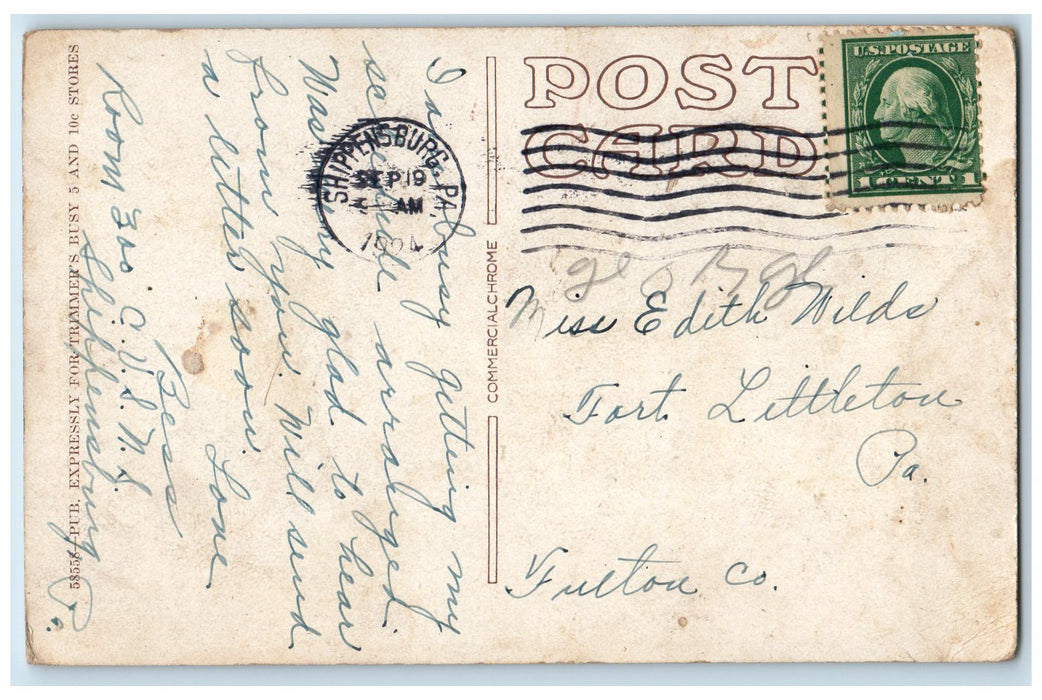 1924 Long Path To Education CVSNS Shippensburg Pennsylvania PA Posted Postcard