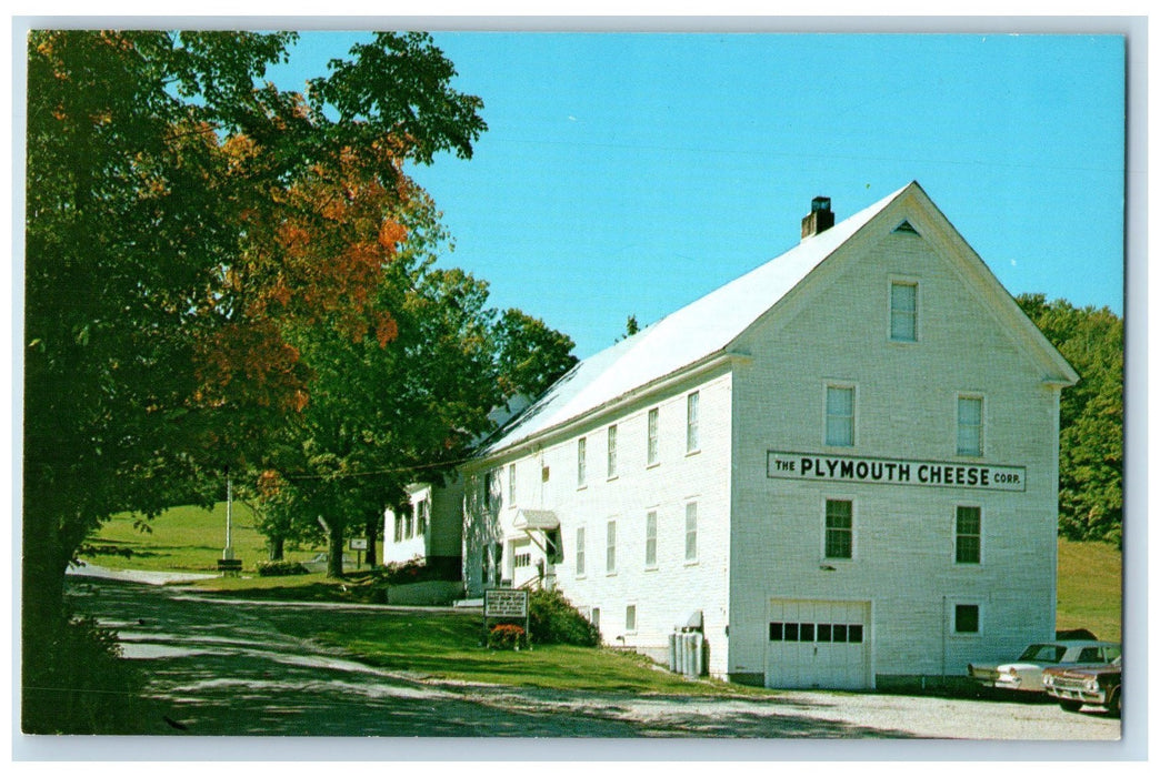 c1950 The Coolidge Cheese Factory Front View Road Plymouth Vermont VT Postcard