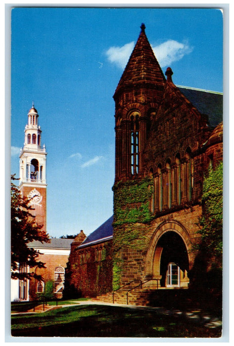 c1950 Ira Allen Chapel Billing Library University Burlington Vermont VT Postcard