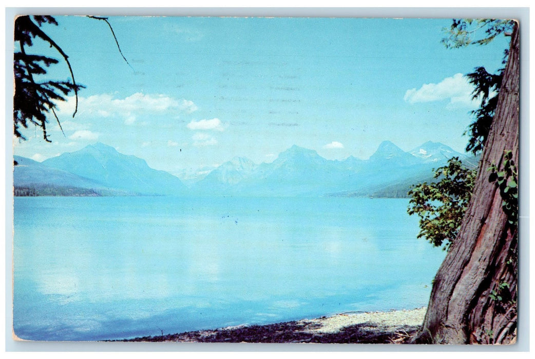 1953 Lake McDonald Glacier National Park View Seattle Washington WA Postcard
