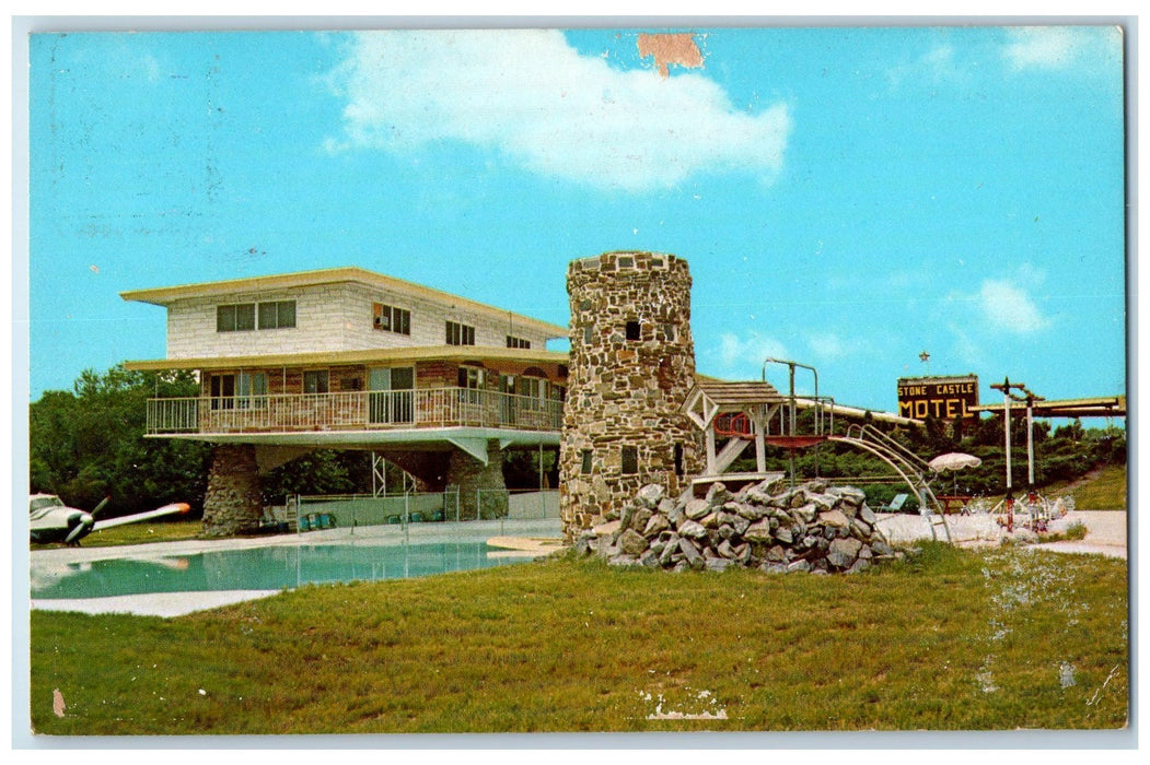 c1910's Stone Castle Motel Bloomsburg Pennsylvania PA Unposted Vintage Postcard