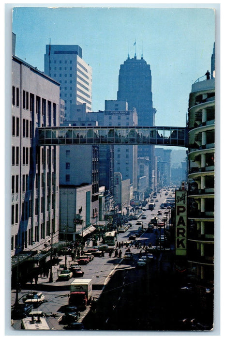 1962 Seattle Third Avenue Between Stewart Pine Building Washington WA Postcard