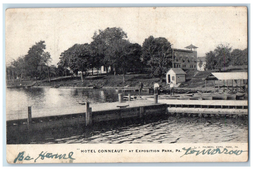 1907 Hotel Conneaut At Exposition Park Pennsylvania PA Posted Vintage Postcard