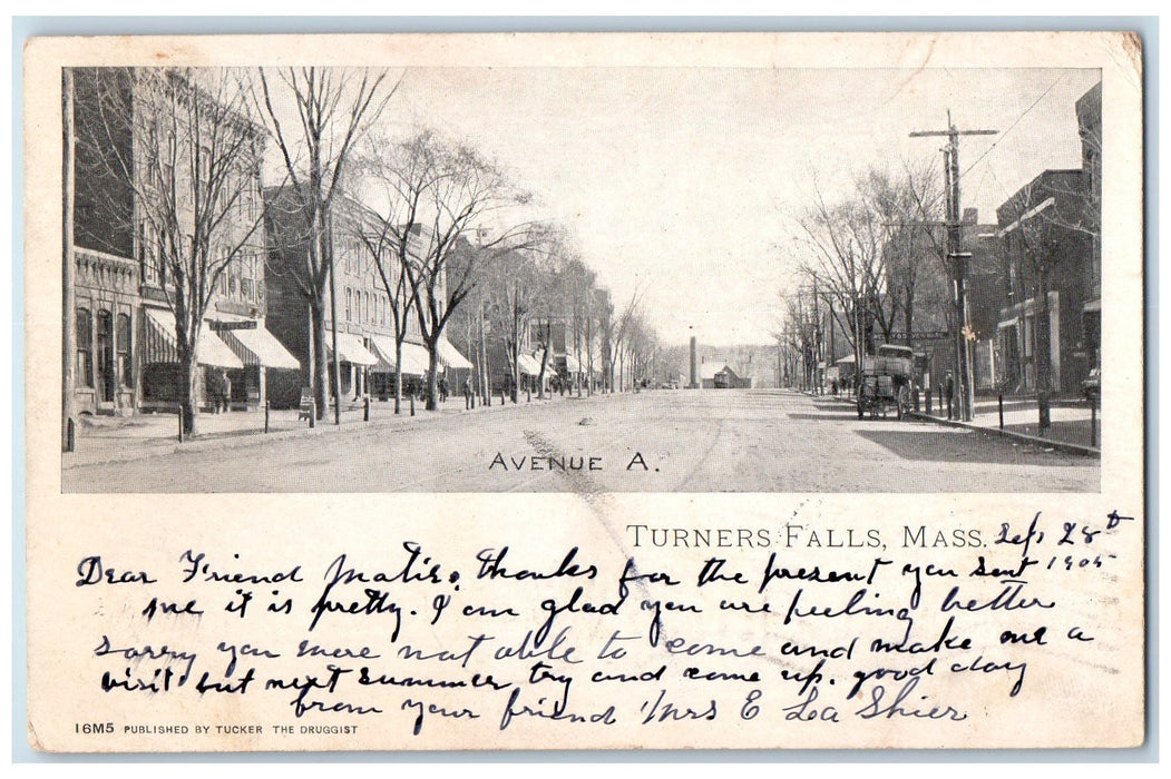 1907 Turners Falls Avenue A Franklin County Massachusetts MA Posted Postcard