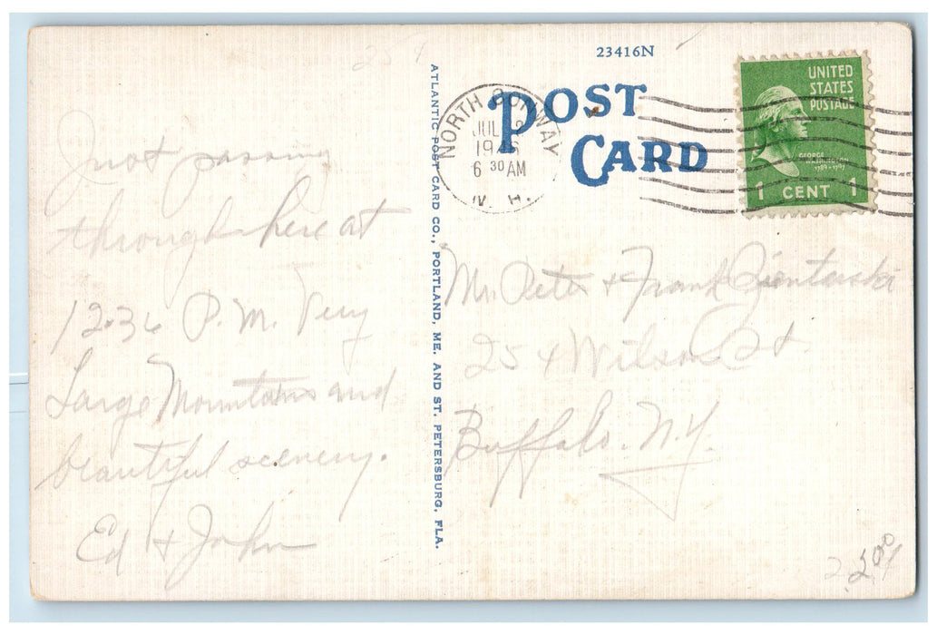 1946 Our Lady Of Mountains North Conway Roadside White Mountains NH Postcard