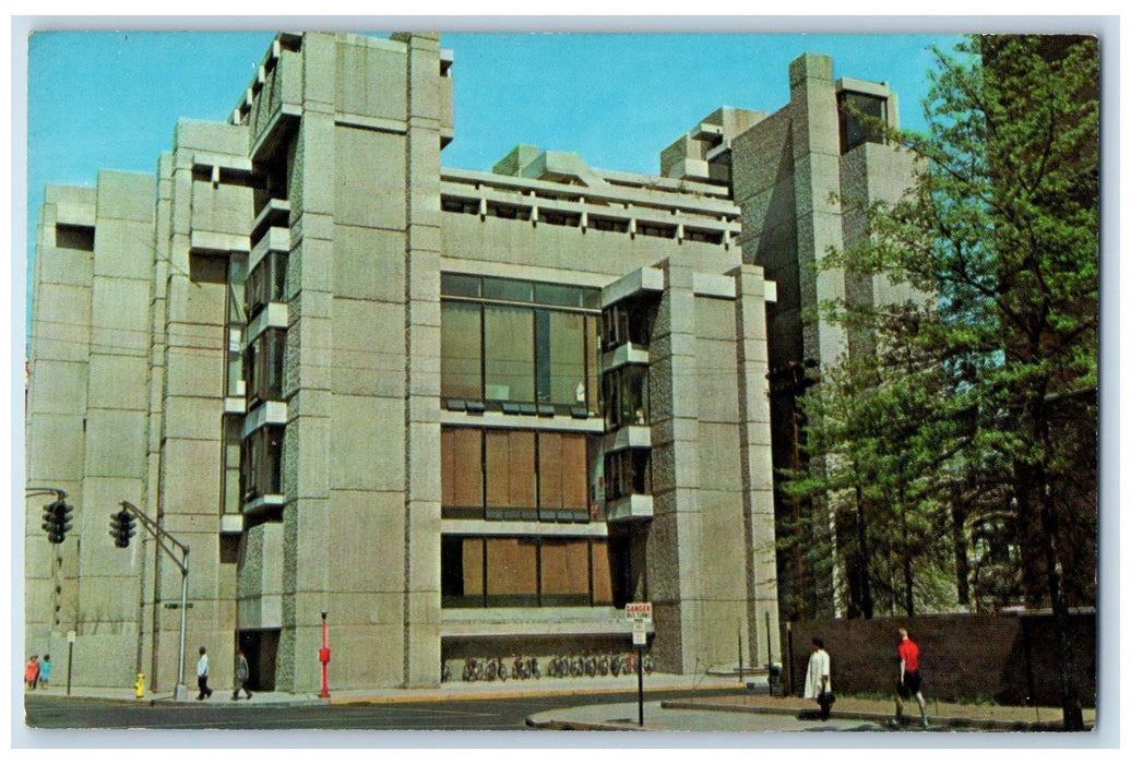 c1960s Art And Architecture Building Yale University Scene New Haven CT Postcard