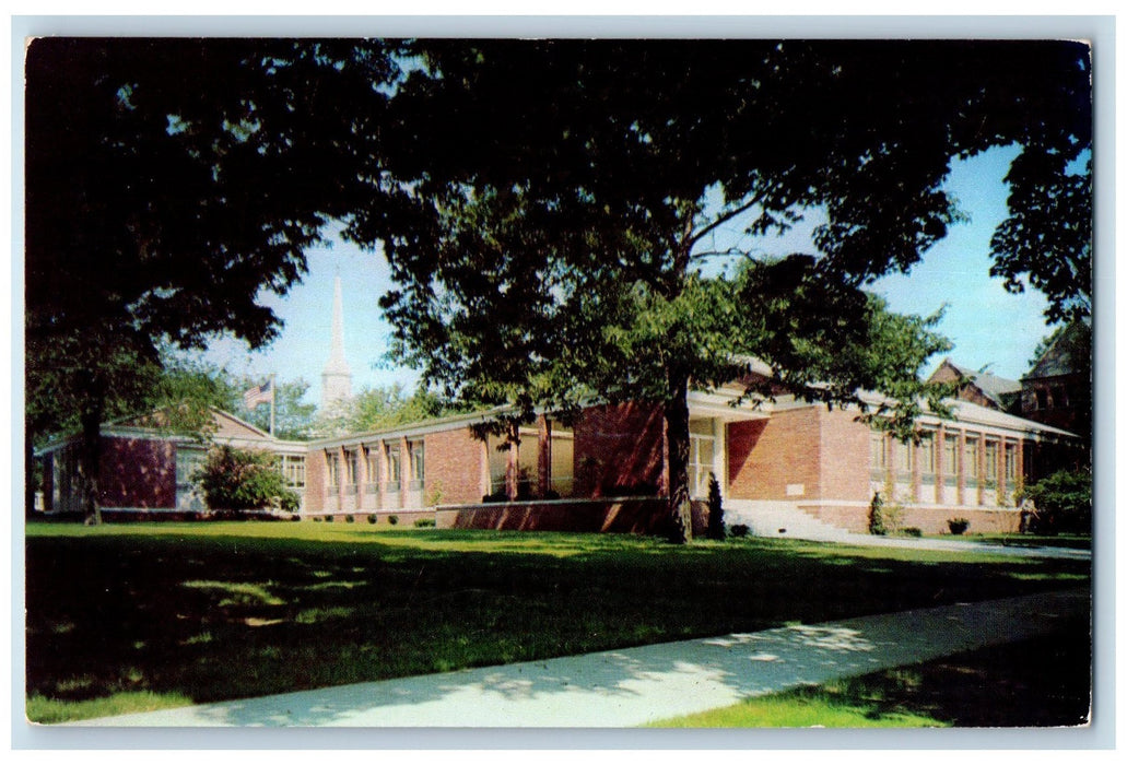 c1960's Reid Knox Administration Building Alma College Alma Michigan MI Postcard