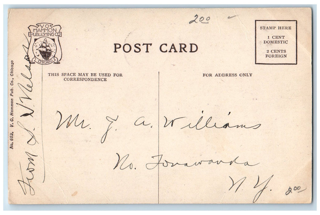 c1940s Cobb Lecture Hall Exterior University Of Chicago Ohio Unposted Postcard