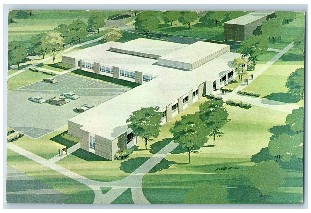 1974 Morrisville State University Of New York Industrial Technical Bldg Postcard