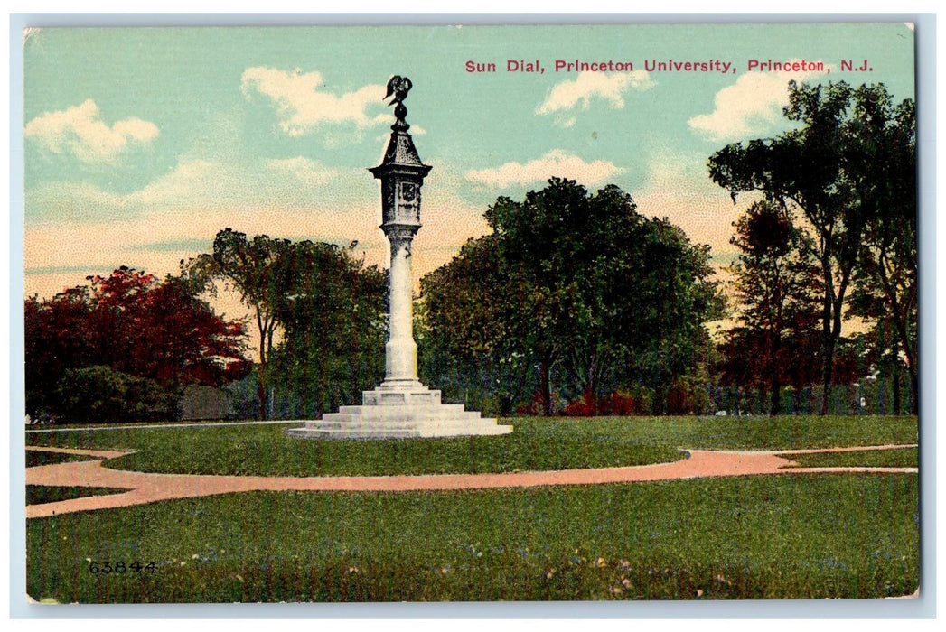 c1910's Sun Dial Princeton University Princeton New Jersey Unposted Postcard