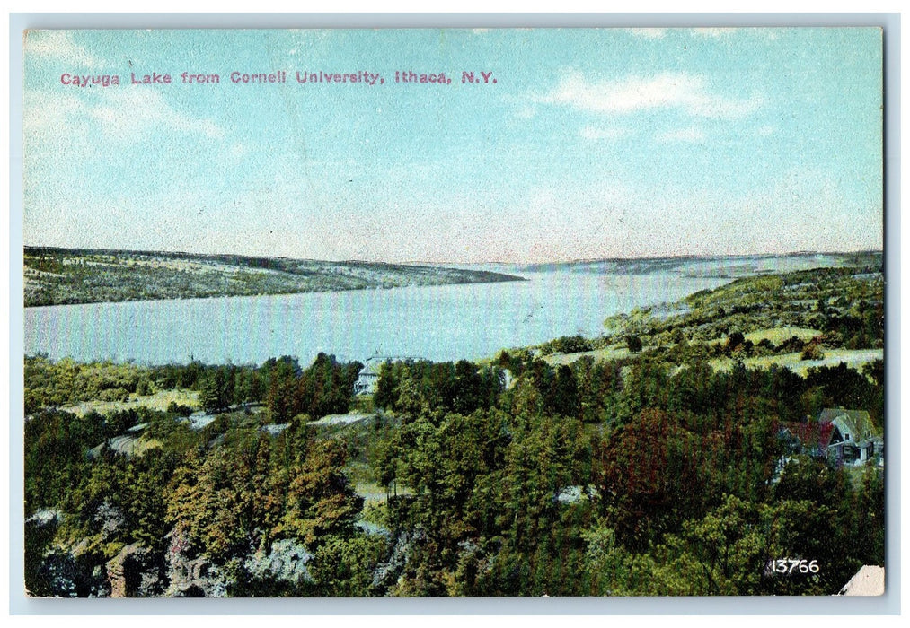 c1910's Cayuga Lake From Cornell University Ithaca New York NY Unposted Postcard