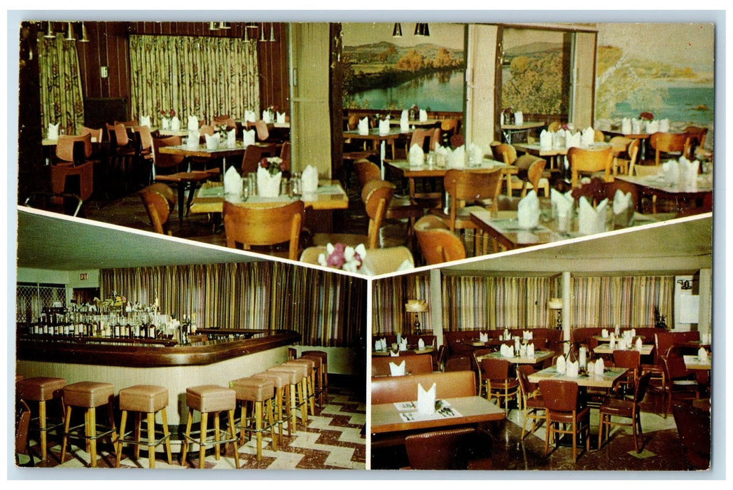 c1950 Harding's Restaurant Composite View Dine Youngstown New York NY Postcard