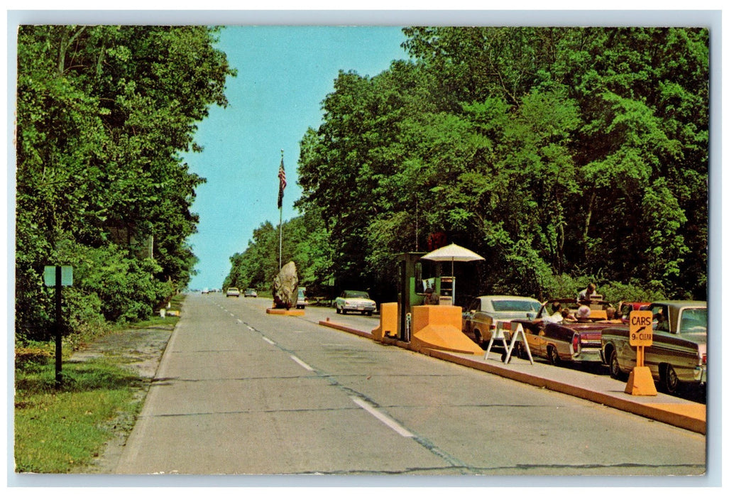 c1950's Indiana Dunes State Park Restaurant Entrance Chesterton IN Postcard