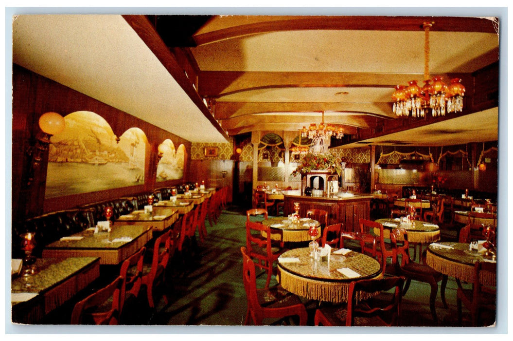 1970 Cooper Belle Restaurant Interior Dining Set Up Phoenix Arizona AZ Postcard