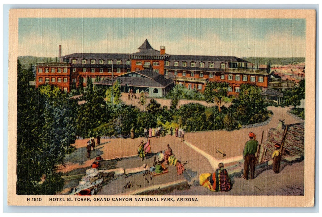 1949 Hotel El Tovar Restaurant Tourist Grand Canyon National Park AZ Postcard