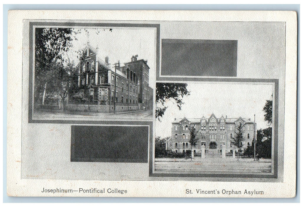 c1920's Josephinum Pontifical College St. Vincent Orphan Asylum Ohio OH Postcard