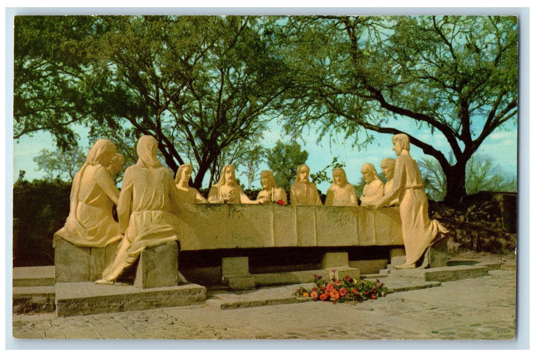 c1950's The Last Supper Sculptured Religious Catholic Tucson Arizona AZ Postcard