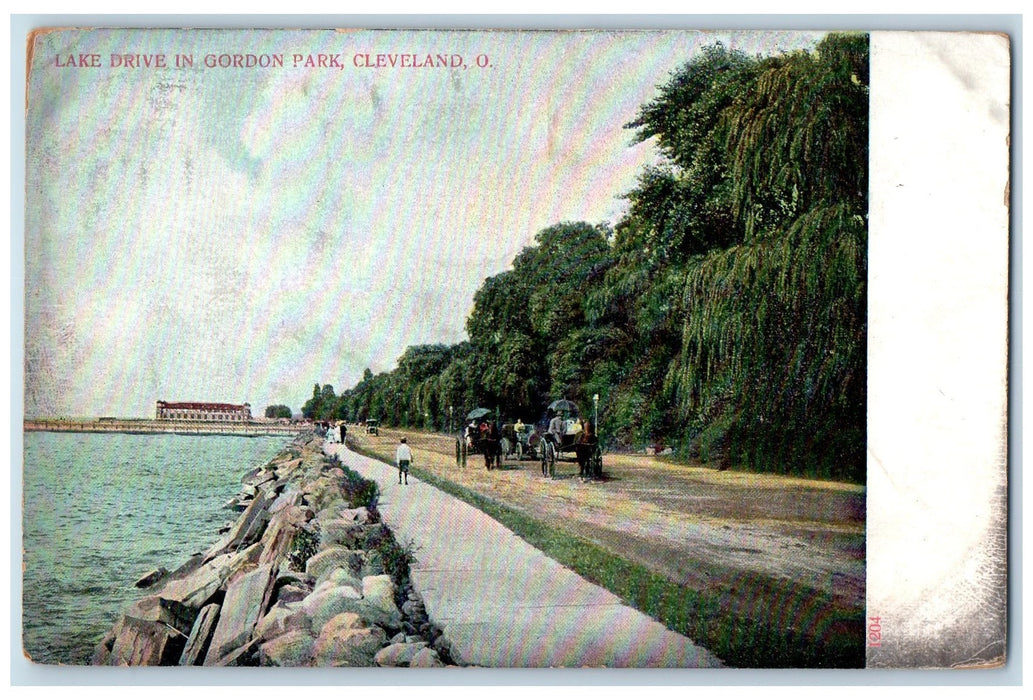 c1910's Lake Drive In Gordon Park Cleveland Ohio OH Unposted Vintage Postcard