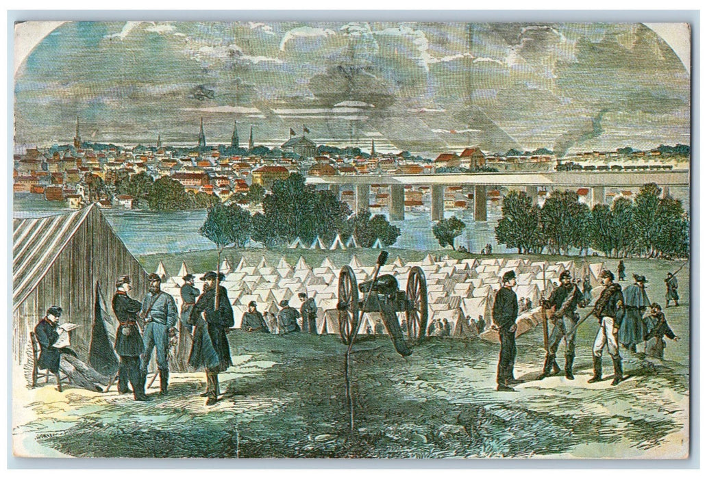 1974 View Of Richmond Prison Camp Belle Isle Canyon Military Officer VA Postcard