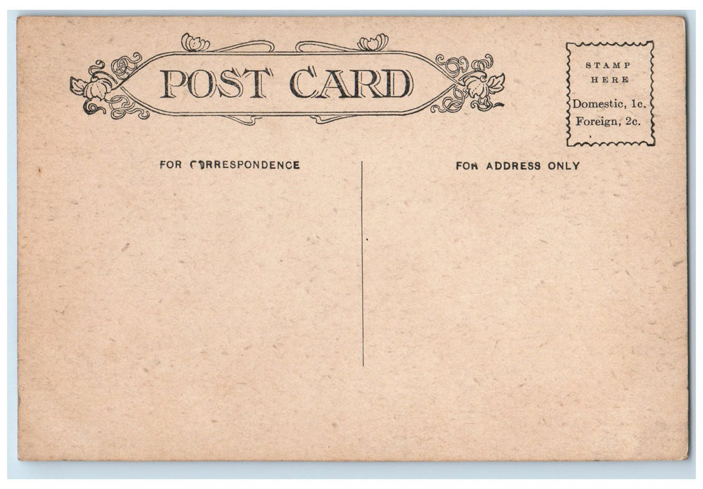c1920 Orphanage Barn UB Orphanage Home Wagon Wood Fence Tank Quincy PA Postcard