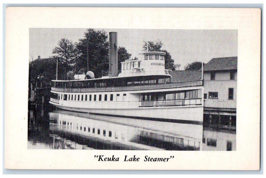 c1920's Keuka Lake Steamer Mary Belle Buffalo New York Unposted Vintage Postcard