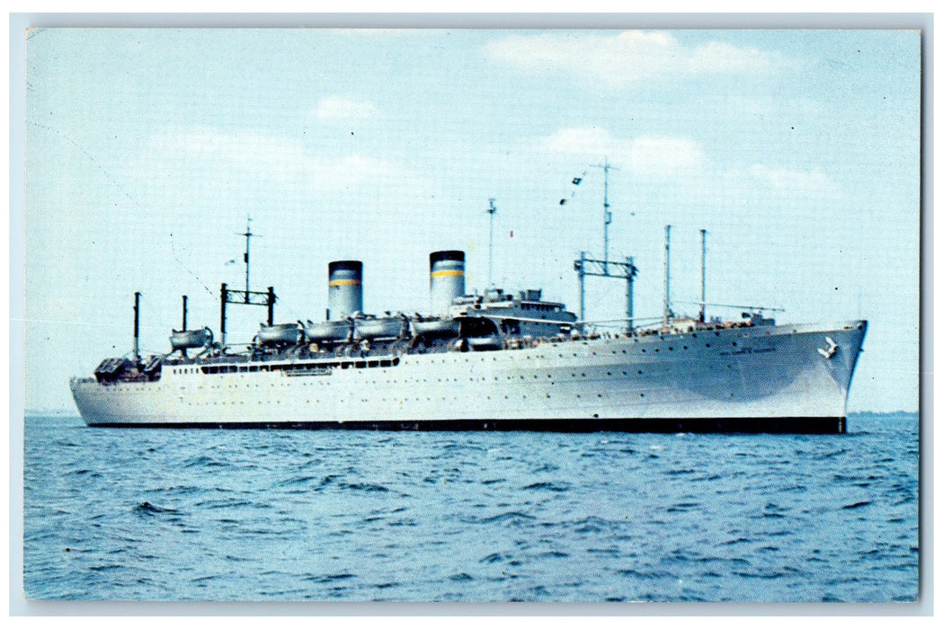 c1950's United States Naval Ship Military Sea Transportation Armored Postcard