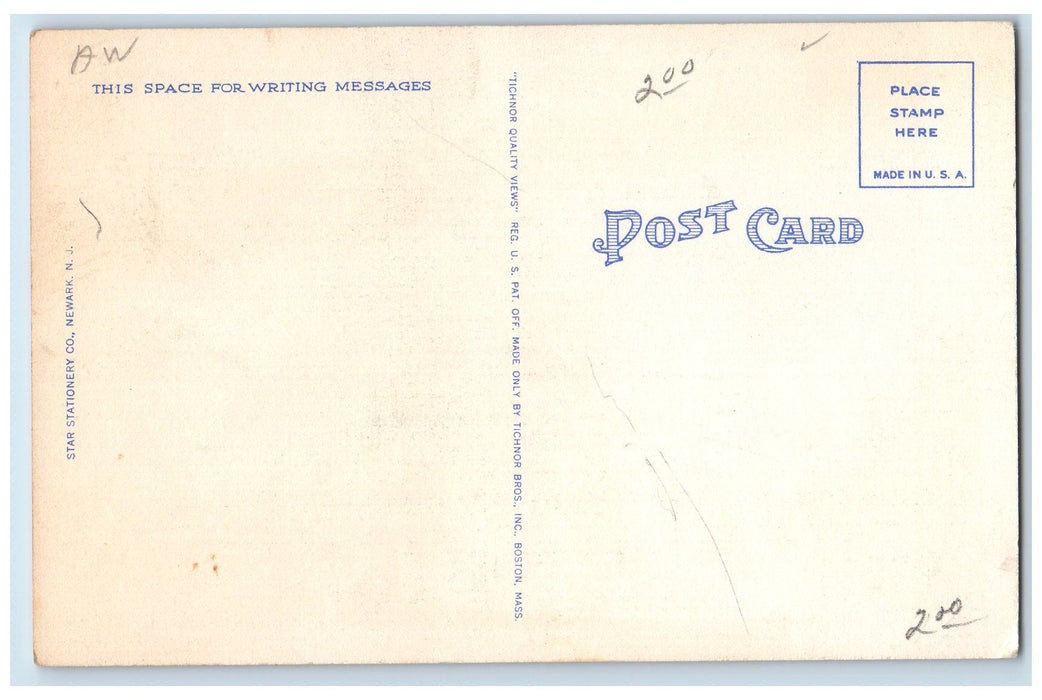 c1940's Catholic Church Asbury Park New Jersey NJ Unposted Vintage Postcard