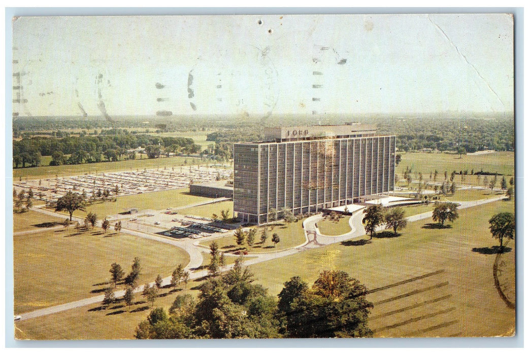 1963 Ford Motor Company Central office Building Dearborn Michigan MI Postcard