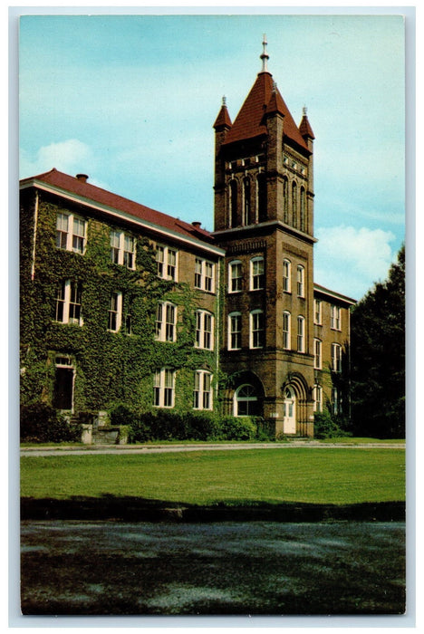 c1960s Lander College Portion Of Main Building Greenwood South Carolina Postcard