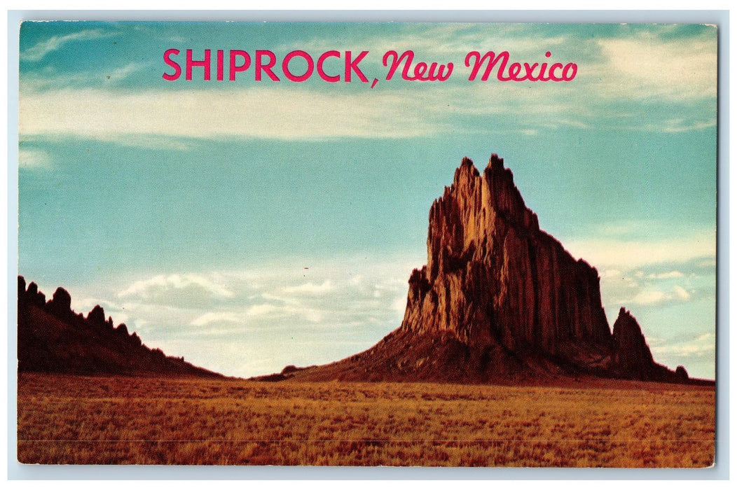 c1960's Shiprock San Juan County New Mexico NM Unposted Rock Formation Postcard