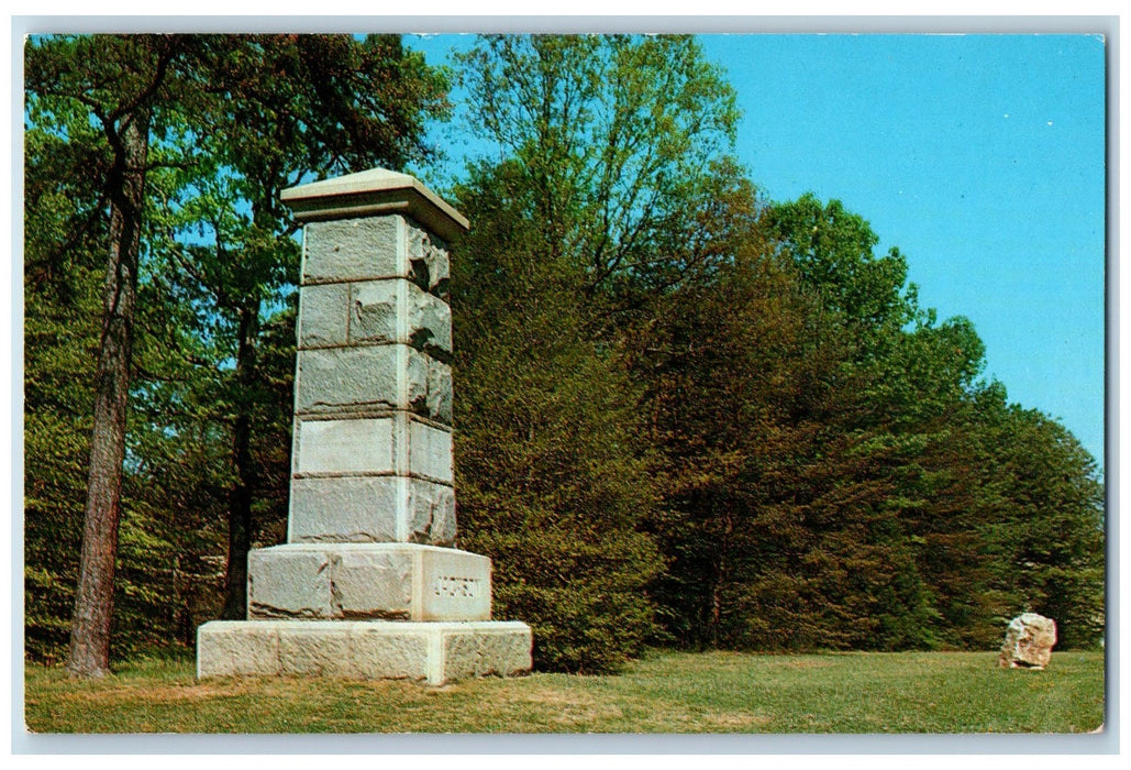 c1960s Jackson Monument Chancellorsville Battlefield Virginia VA Posted Postcard