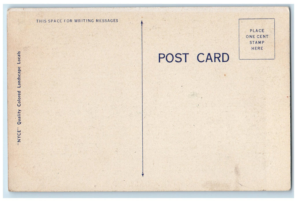 c1940's Greetings From Oakland Trees Scene Maryland MD Unposted Vintage Postcard
