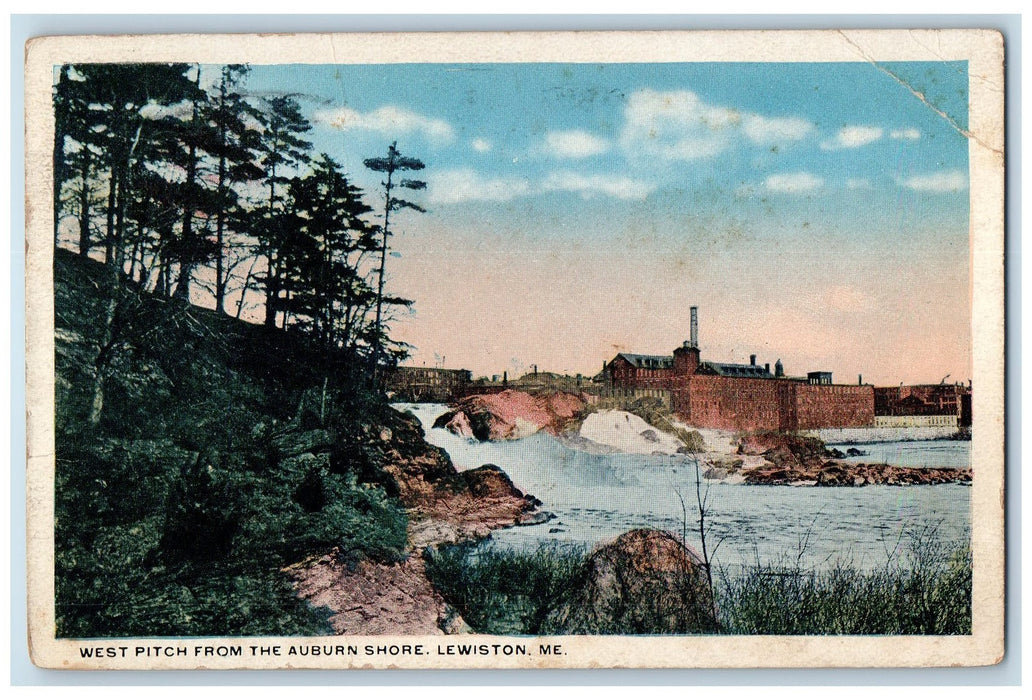 c1950 The Locust House Chairs Stair Trees Path Belgrade Lakes Maine ME Postcard