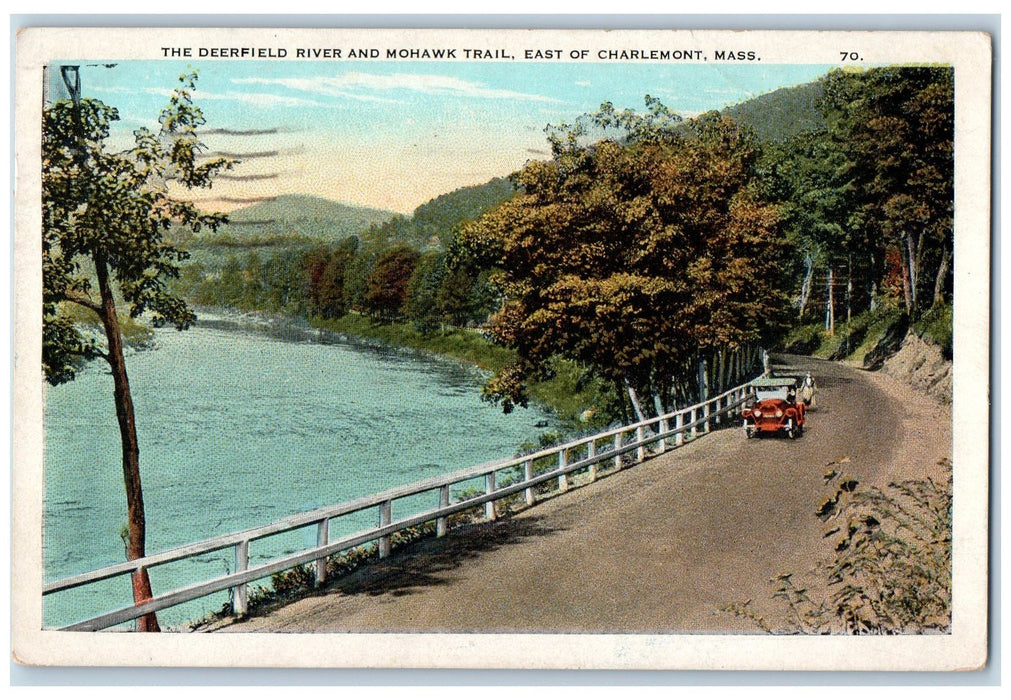 1923 The Deerfield River And Mohawk Trail Charlemont Massachusetts MA Postcard