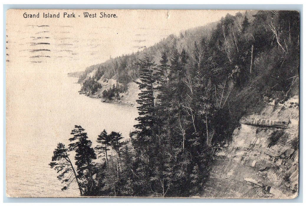 1907 Grand Island Park West Shore Hills Forest Grand Island New York NY Postcard