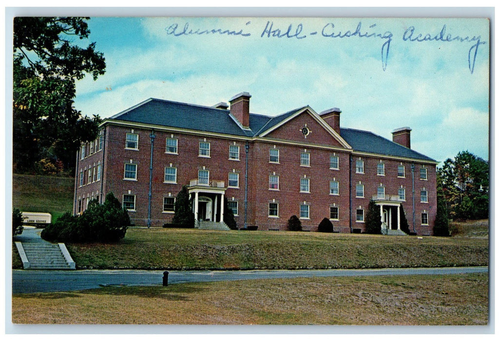 c1960s Alumni Hall Cushing Academy Ashburnham Massachusetts MA Unposted Postcard
