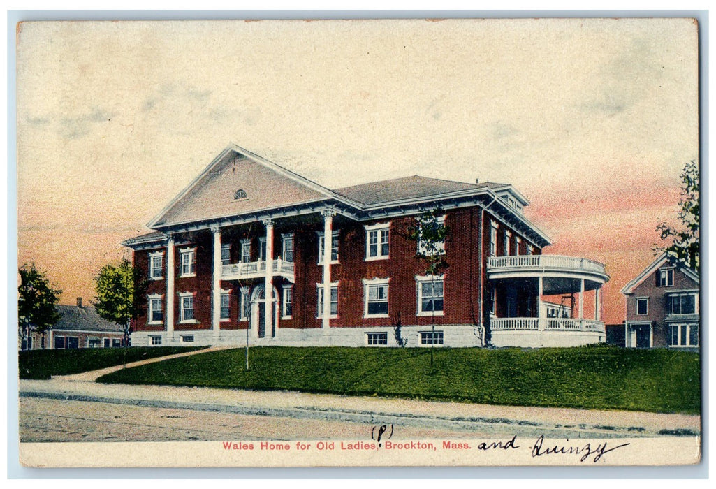 c1910's Wales Home For Old Ladies Brockton Massachusetts MA Unposted Postcard