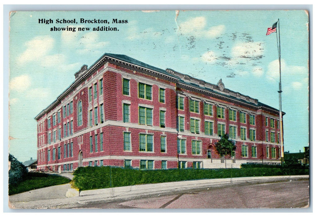 1915 High School Brockton Showing New Edition Massachusetts MA Unposted Postcard