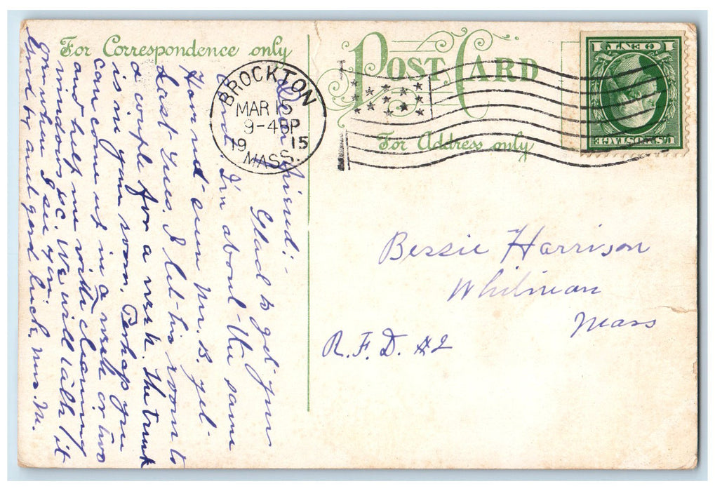 1915 High School Brockton Showing New Edition Massachusetts MA Unposted Postcard