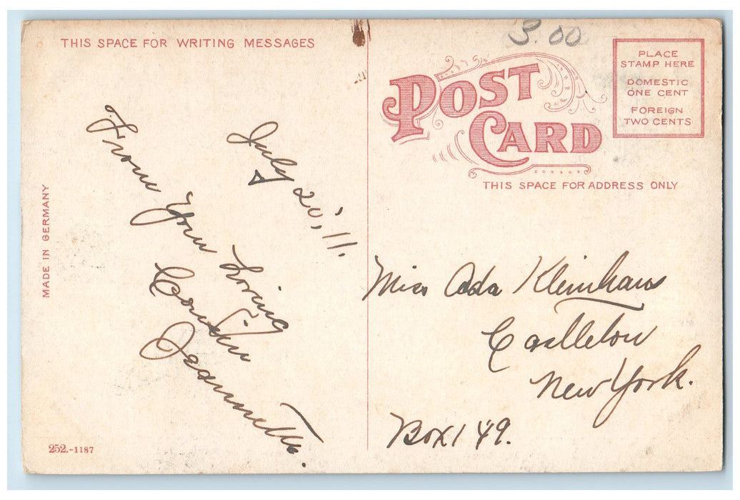 c1910's The Court House Scene Brockton Massachusetts MA Posted Vintage Postcard