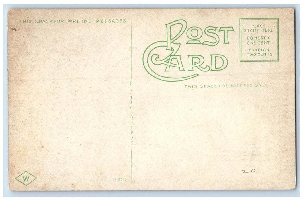 c1950's Trull Hospital Building Entrance View Dirt Road Biddeford ME Postcard